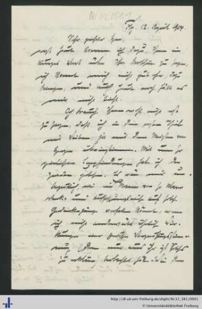 Brief vom 12.04.1904.