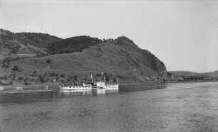 Personen-Seitenraddampfer "Pirna" (II, 1898, Werft Blasewitz). Schrägansicht bei Fahrt bei Zirkowitz (Cirkvice)