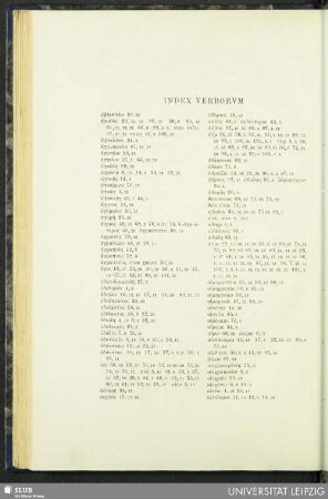 Index Verborum