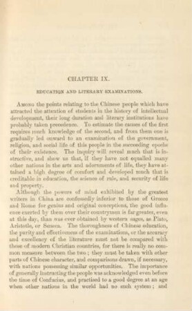 Chapter IX. Education and literary examinations