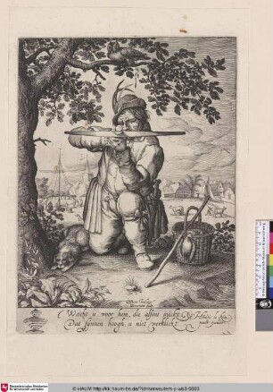 [Knieender Jäger mit Armbrust; The Cross-Bowman, kneeling on his right knee]