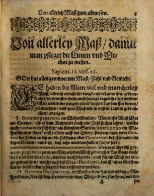 Geometriae Practicae Novae Et Auctae Tractatus ..., 2. Ohne einig künstlich Geometrisch Instrument allein mit der Meßrute und etlichen Stäben das Land zu messen