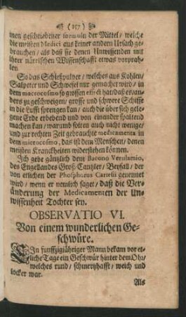 Observatio VI. - X.