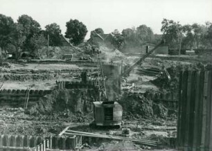 Wehr und Schleuse Drakenburg, Deutschland, 1937-1938