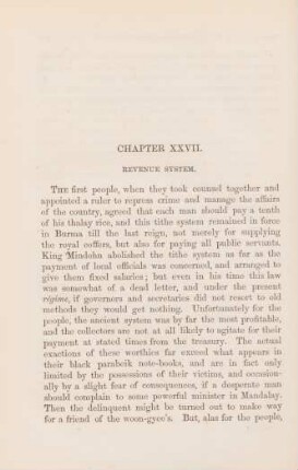 Chapter XXVII. Revenue system