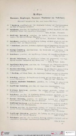 Krüge (Nr. 54 - 189)