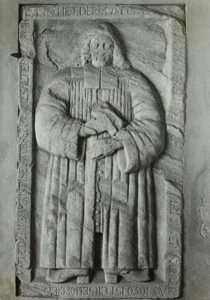 Grabstein des evangelischen Pfarrers und Magisters Johann Schwarze