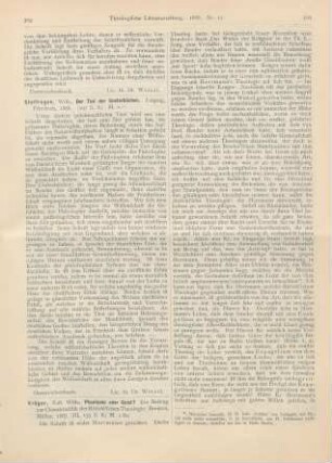 309-312 [Rezension] Krüger, Wilh., Phantasie oder Geist?
