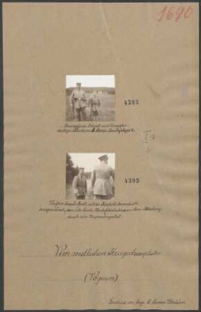 Unteroffizier Schnoll und Kriegsfreiwilliger Schiele der 5. Komp. Ldw. Inf. Rgt. 2