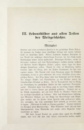 III. Lebensbilder aus allen Teilen der Weltgeschichte