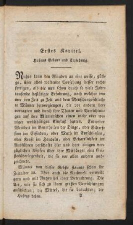 Erstes Kapitel. Hußens Geburt und Erziehung.
