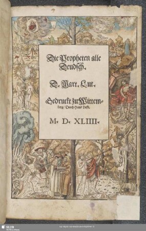 Biblia: // Das ist: Die // gantze Heilige Schrifft, // Deudsch, //