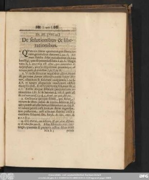 Tit. III. (VIII. 43.) De solutionibus & liberationibus.