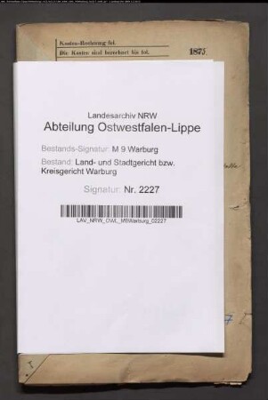 Erblasser: Heidenreich, Lisette, geb. Blumensath: