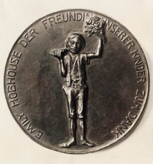 Plakette Emily Hobhouse (revers) : Plakette Emily Hobhouse (revers). Bronze (1921; M. Molitor)