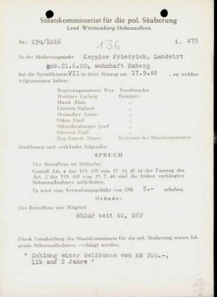 Keppler, Friedrich
