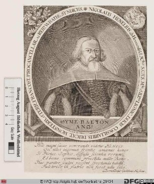 Bildnis Nicolaus Henel (1642 von Hennenfeld)