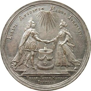 Kurfürst Friedrich August I. - auf die Verlobung des Kurprinzen mit Erzherzogin Maria Josepha von Österreich in Wien