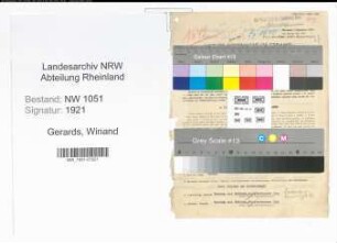 Entnazifizierung Winand Gerards , geb. 31.10.1909 (Polizist)