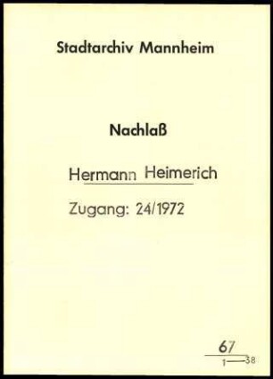 Autobiographische Skizzen 1910-1925