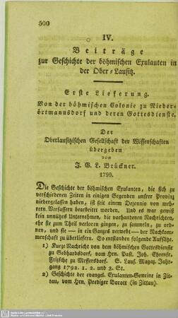 Beiträge zur Geschichte der böhmischen Exulanten in der Ober-Lausitz : von der böhmischen Colonie zu Niederörtmannsdorf und deren Gottesdienste