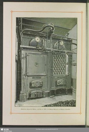 Chaudières Babcock & Wilcox, installées en 1891, à la Banque Nationale de Belgique, Bruxelles