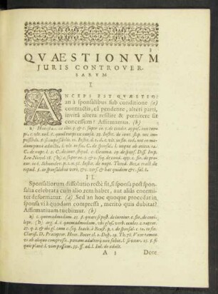 Quaestionum Iuris controversarum