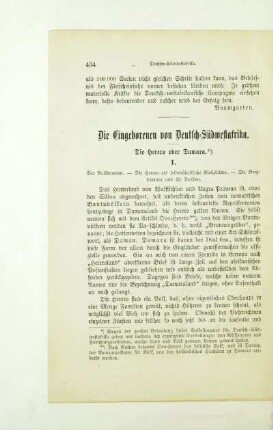 Die Eingeborenen von Deutsch-Südwestafrika