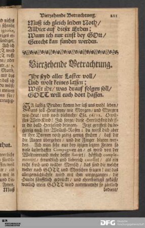 Vierzehende Betrachtung.