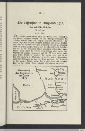 Die Offensive in Rußland 1915