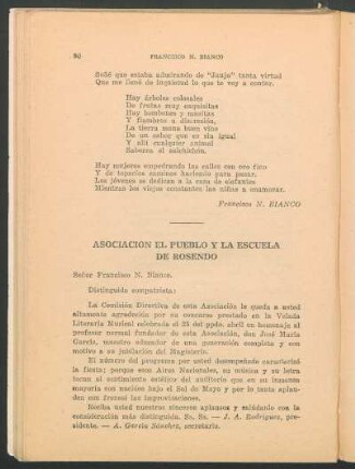 Asociación el pueblo y la escuela de rosendo