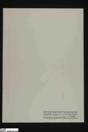 Vermögen des verstorbenen Jacob Ackermann und seiner Ehefrau Catharina Elisabetha, geb. Herzberger