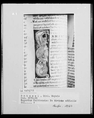 Ms 9735-36, Rupertus Tuitiensis: De divines officiis