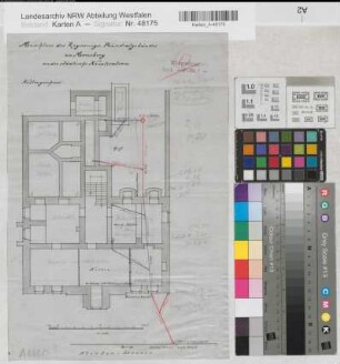 Arnsberg, Ehemaliges Regierungs-Präsidialgebäude, Kellergeschoss, Grundriss