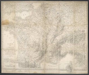 Carte De L'Empire François Avec Ses Etablissements Politiques, Militaires, Civils Et Religieux
