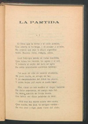 La partida