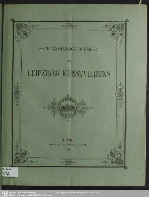 26.1892: Bericht des Leipziger Kunstvereins