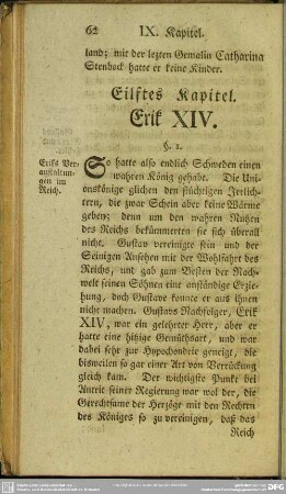 Eilftes Kapitel. Erik XIV.