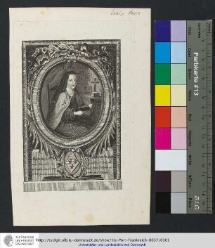 Madame Louise Marie De France / neé a Versailles le 13. juillet 1737. Religieuse Carmelite, sous le nom de Sœur Therese de St Augustin au Couvent de St. Denis