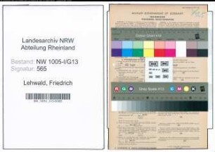 Entnazifizierung Friedrich Lehwald , geb. 17.07.1898 (Vollziehungsbeamter)