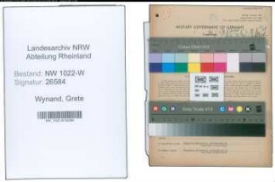 Entnazifizierung Grete Wynand , geb. 24.03.1908 (Krankenschwester)