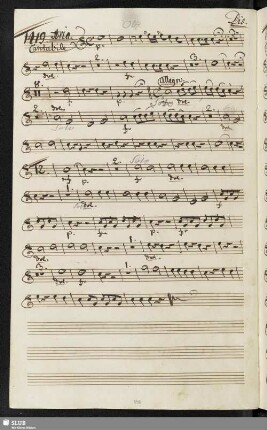 1419. Aria: Cara voce del mio bene / Anonymus
