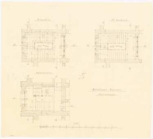 Rathaus, Jauer: Grundriss Haupttreppe 1:50