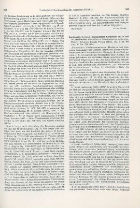 866-869 [Rezension] Langmaack, Gerhard, Evangelischer Kirchenbau im 19. und 20. Jahrhundert
