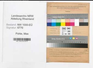 Entnazifizierung Max Pohle, geb. 27.08.1897 (Buerogehilfe)