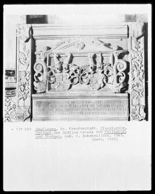 Epitaph der Gräfin Helena von Nellenburg und Thengen