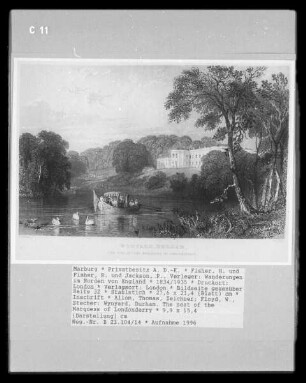 Wanderungen im Norden von England, Band 2 — Bildseite gegenüber Seite 32 — Wynyard, Durham. The seat of the Marquess of Londonderry