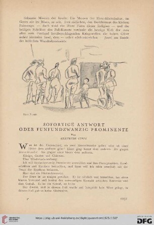 5: Sofortige Antwort oder fünfundzwanzig Prominente