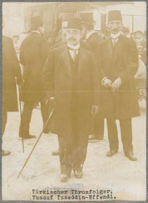 Yussuf Izzeddin-Effendi, türkischer Thronfolger