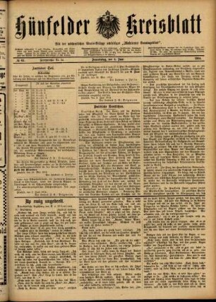 Ausgabe vom Donnerstag, den 04. Juni 1914.